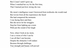 Every time I look at my mom by Roshni Nagarakanti of USA