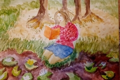 My mom enjoys reading.  by Alexandra Merkina of Saint-Petersburg, Russia, Russia